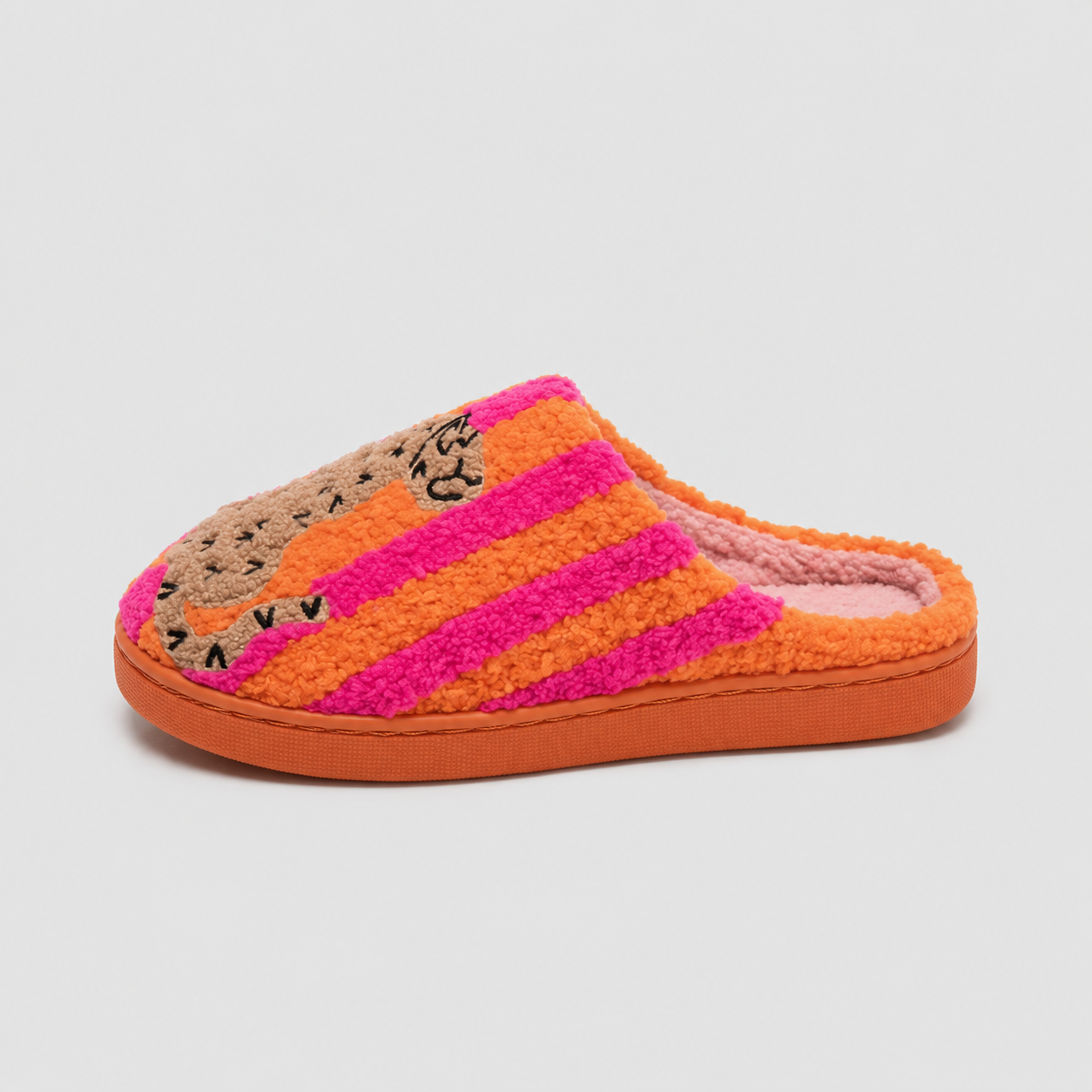 Chaussons Confort Calmero – Rayé Léopard