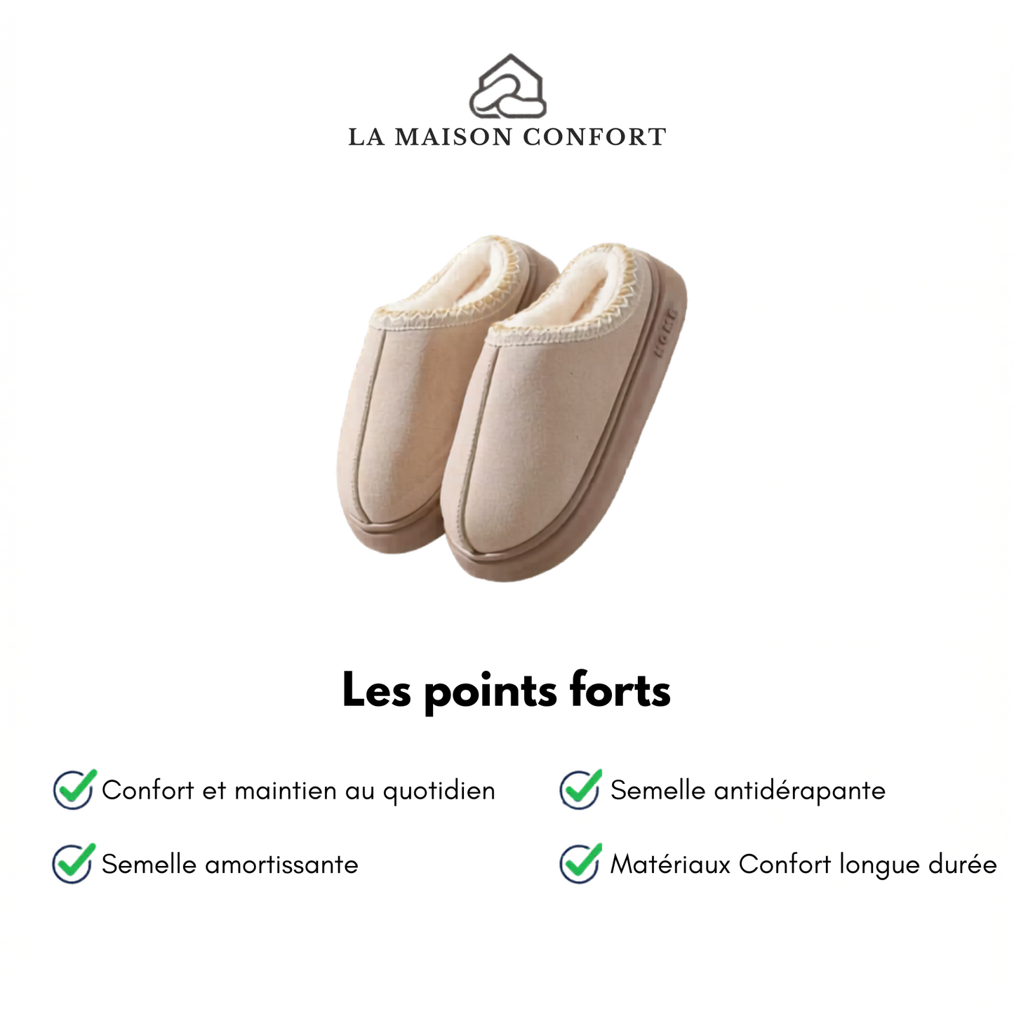 Chaussons Femme Fourrée - Calma