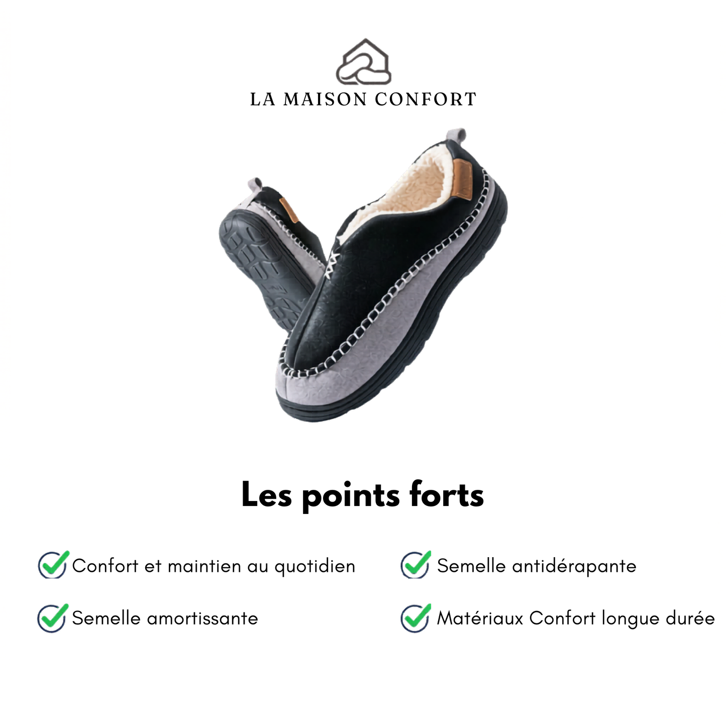 Chaussons Charentaise Homme - Pmoiste Calmito