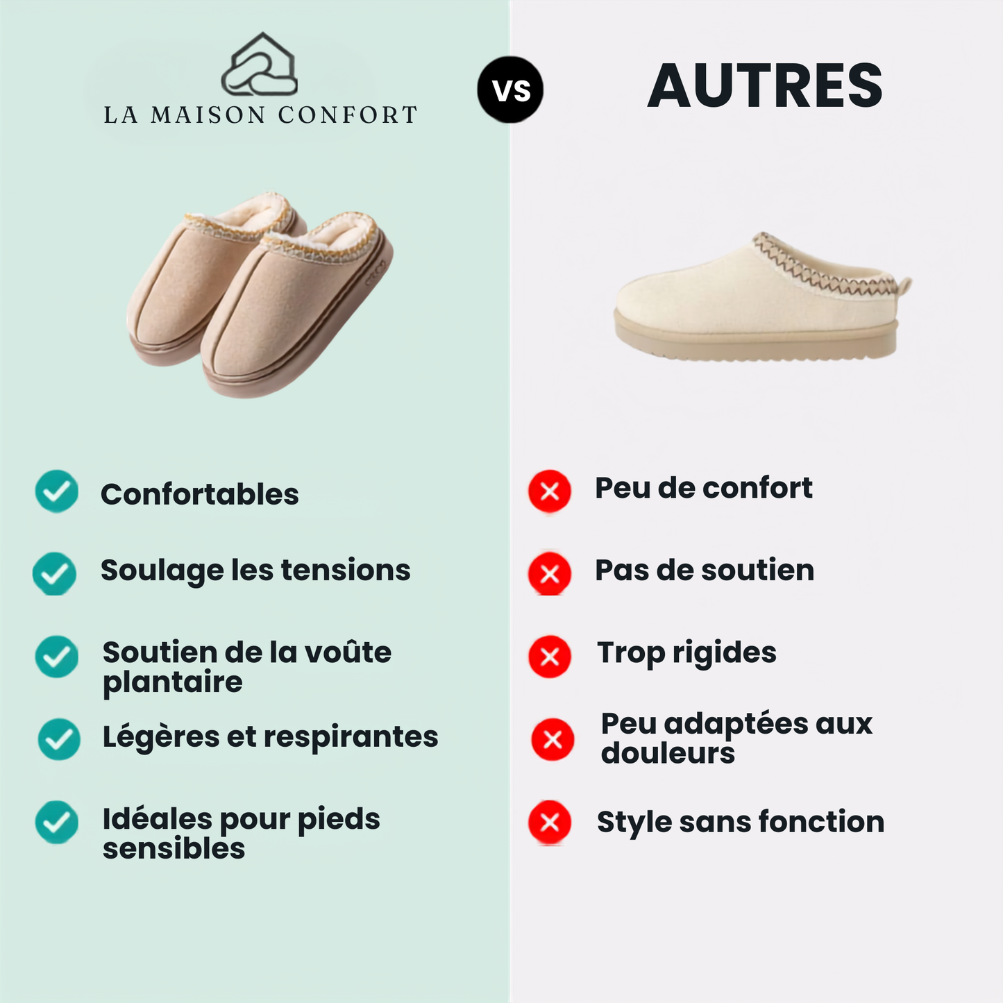 Chaussons Femme Fourrée - Calma