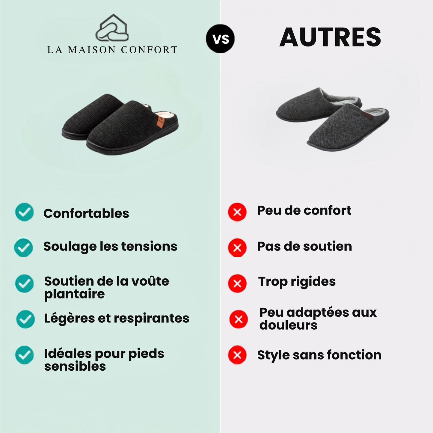 Men's Memory Foam Slippers - Calmo