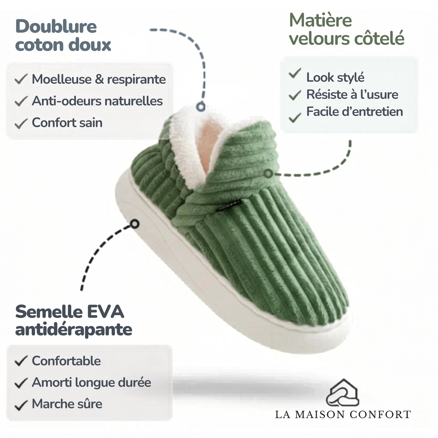 Chaussons Confort Plus - Calmone