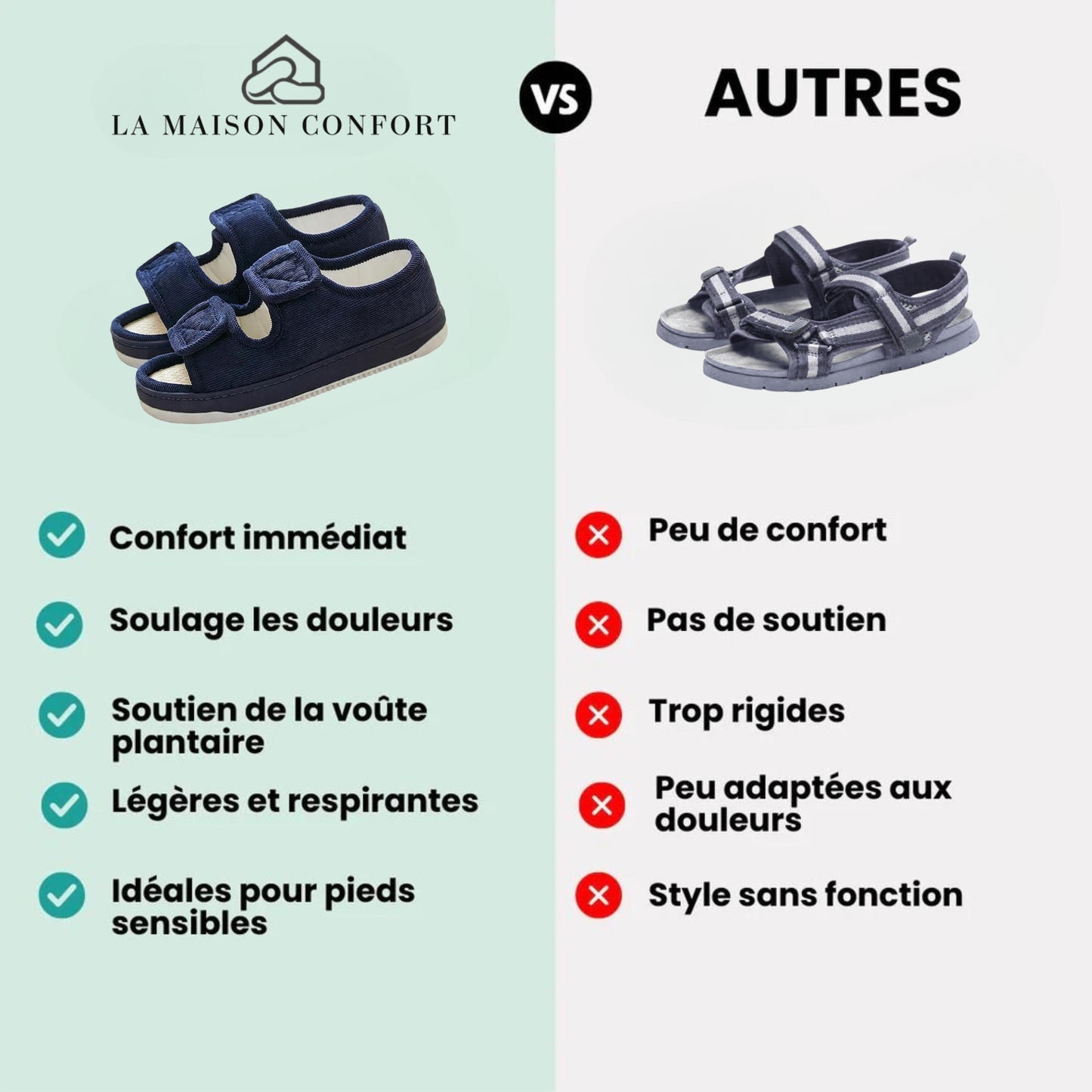 Sandales à confort Orthopédique - Orthomaro