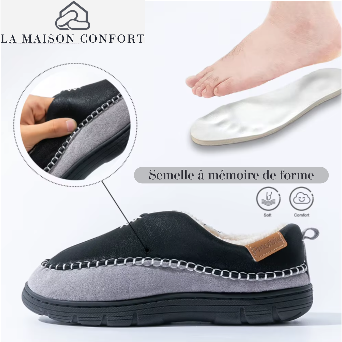 Chaussons Charentaise Homme - Pmoiste Calmito