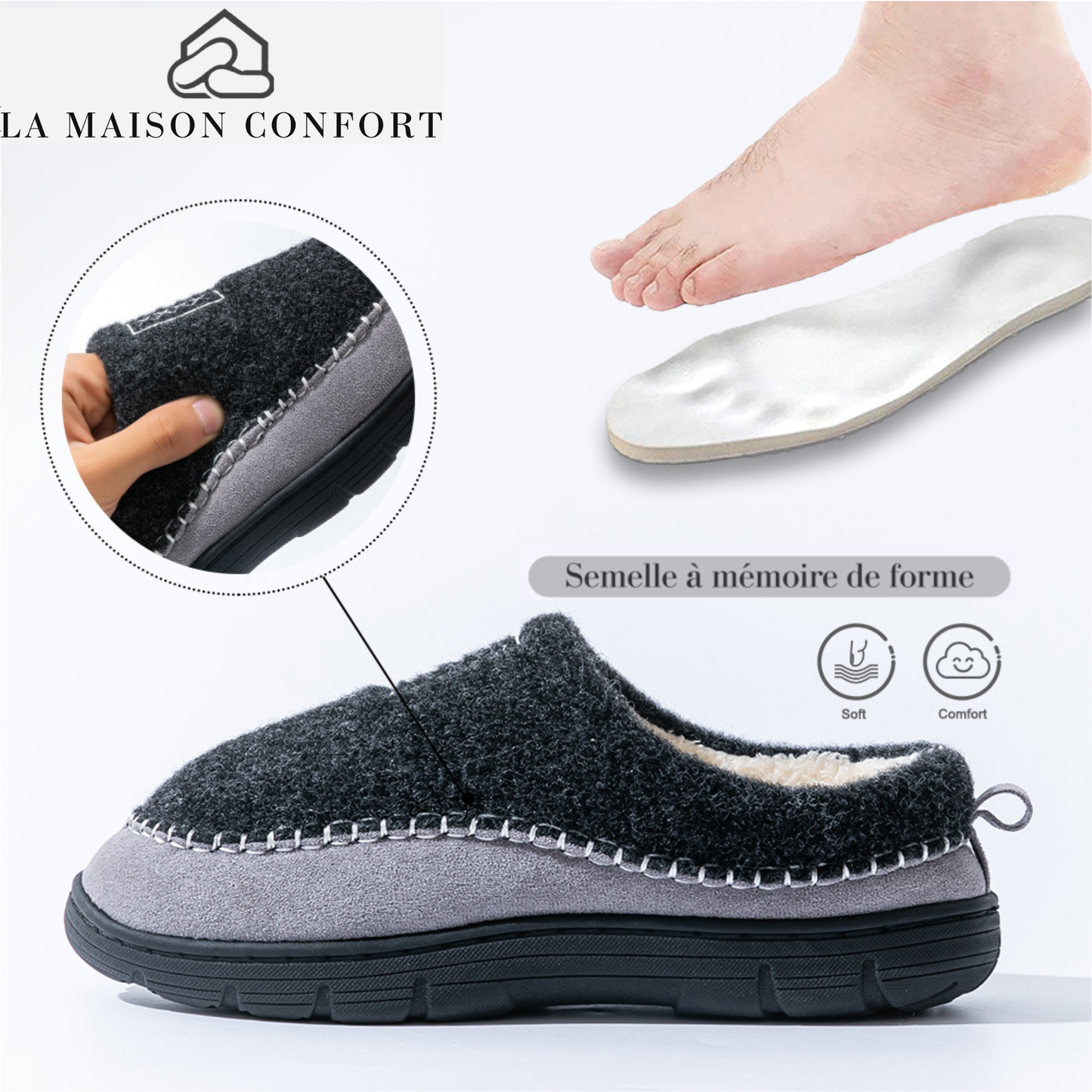 Chaussons Charentaise Homme - Calmizo