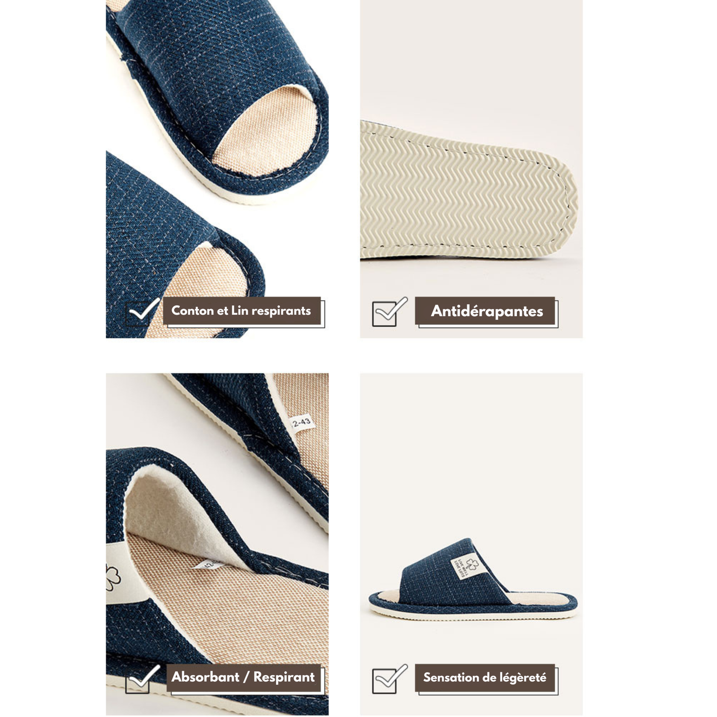 Linen Slippers - Calmade