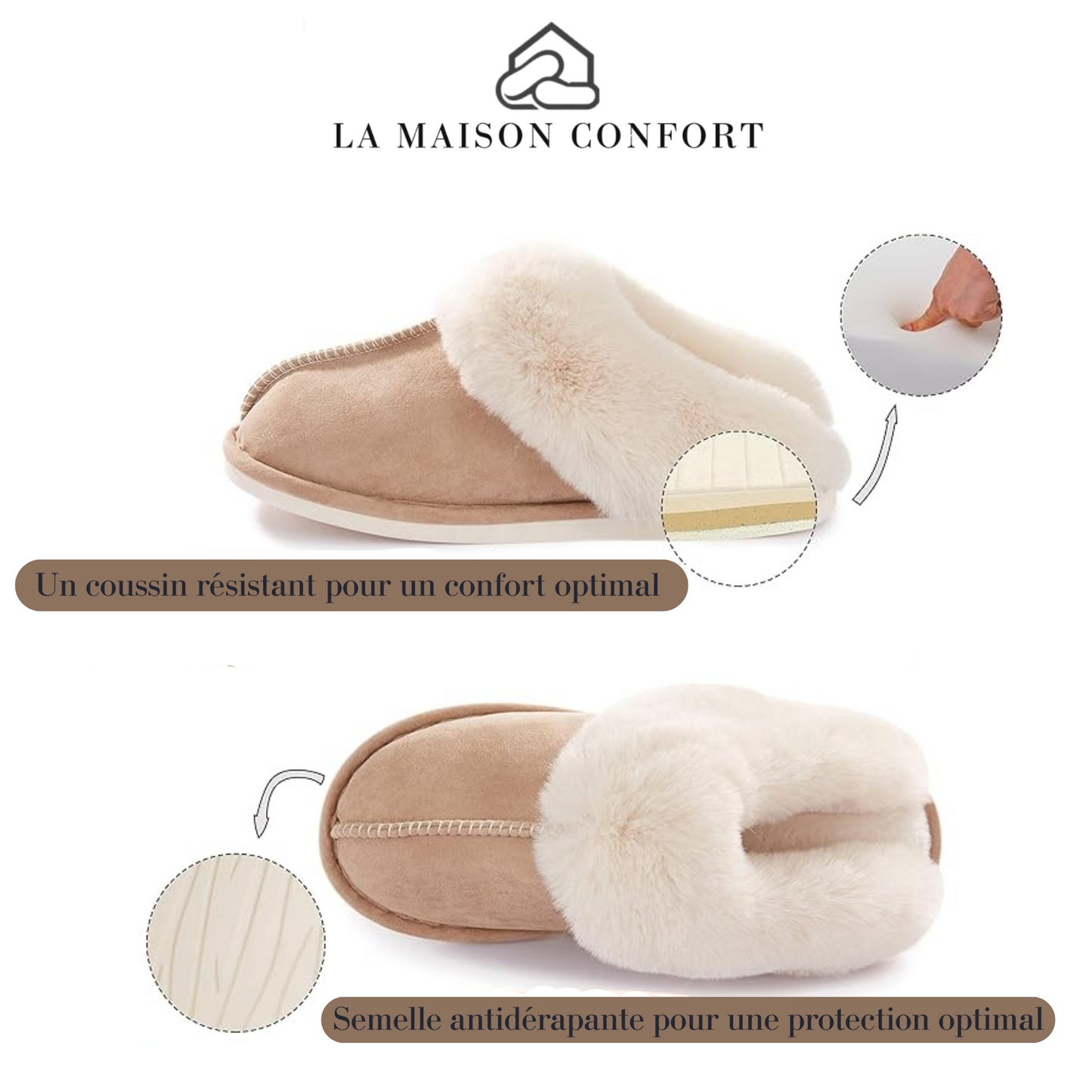 Chaussons Femme Fourrée - Calmada