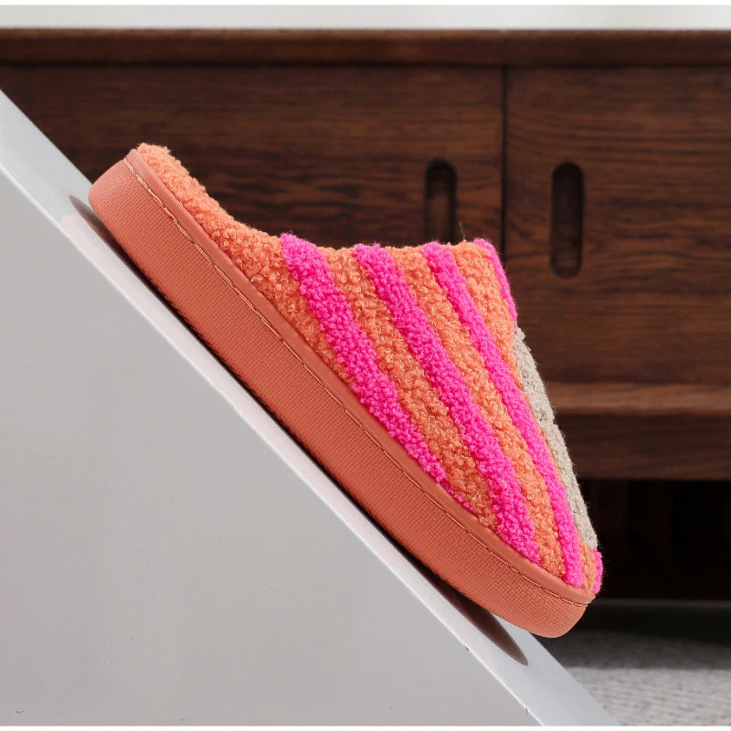 Chaussons Confort Calmero – Rayé Léopard