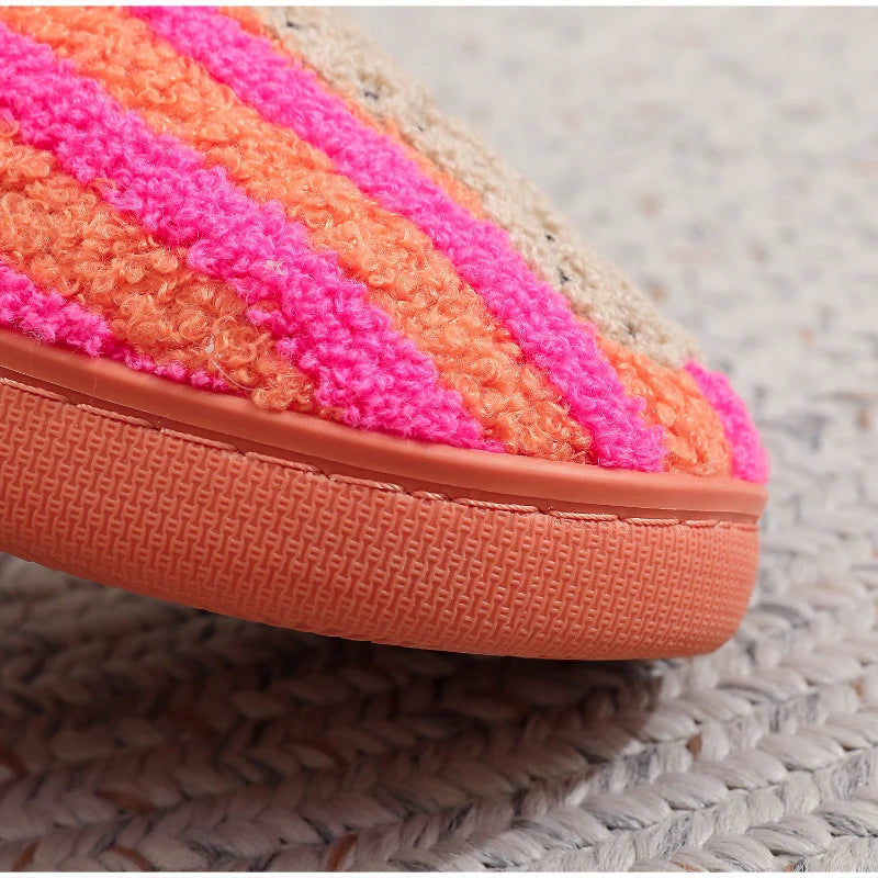 Chaussons Confort Calmero – Rayé Léopard