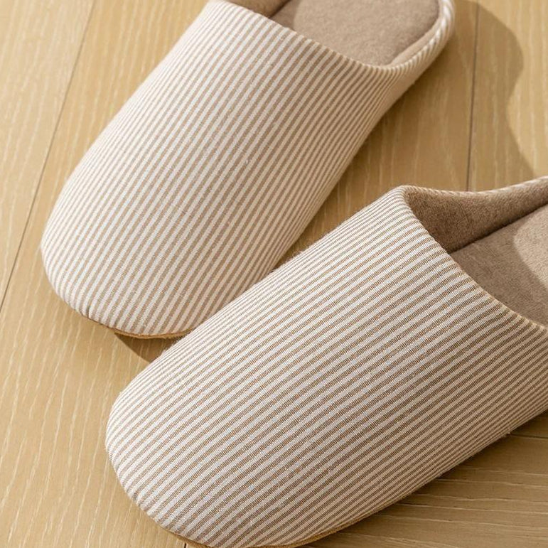Chaussons Minimalistes Rayés - Calmio