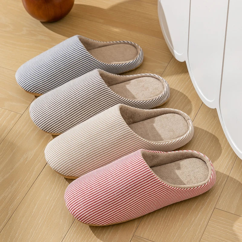 Chaussons Minimalistes Rayés - Calmio