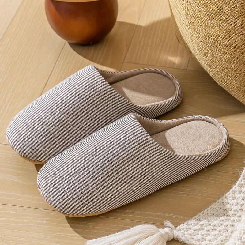 Chaussons Minimalistes Rayés - Calmio