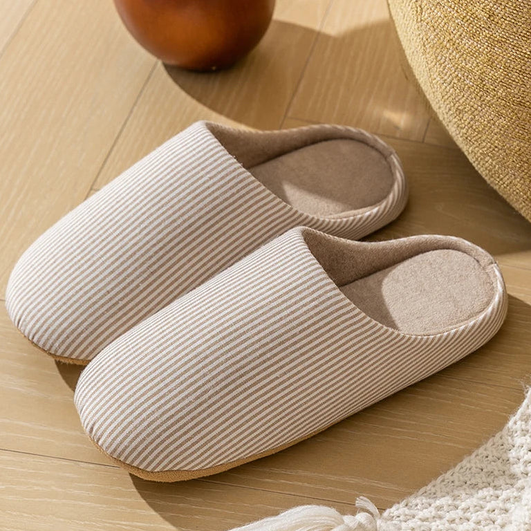 Chaussons Minimalistes Rayés - Calmio