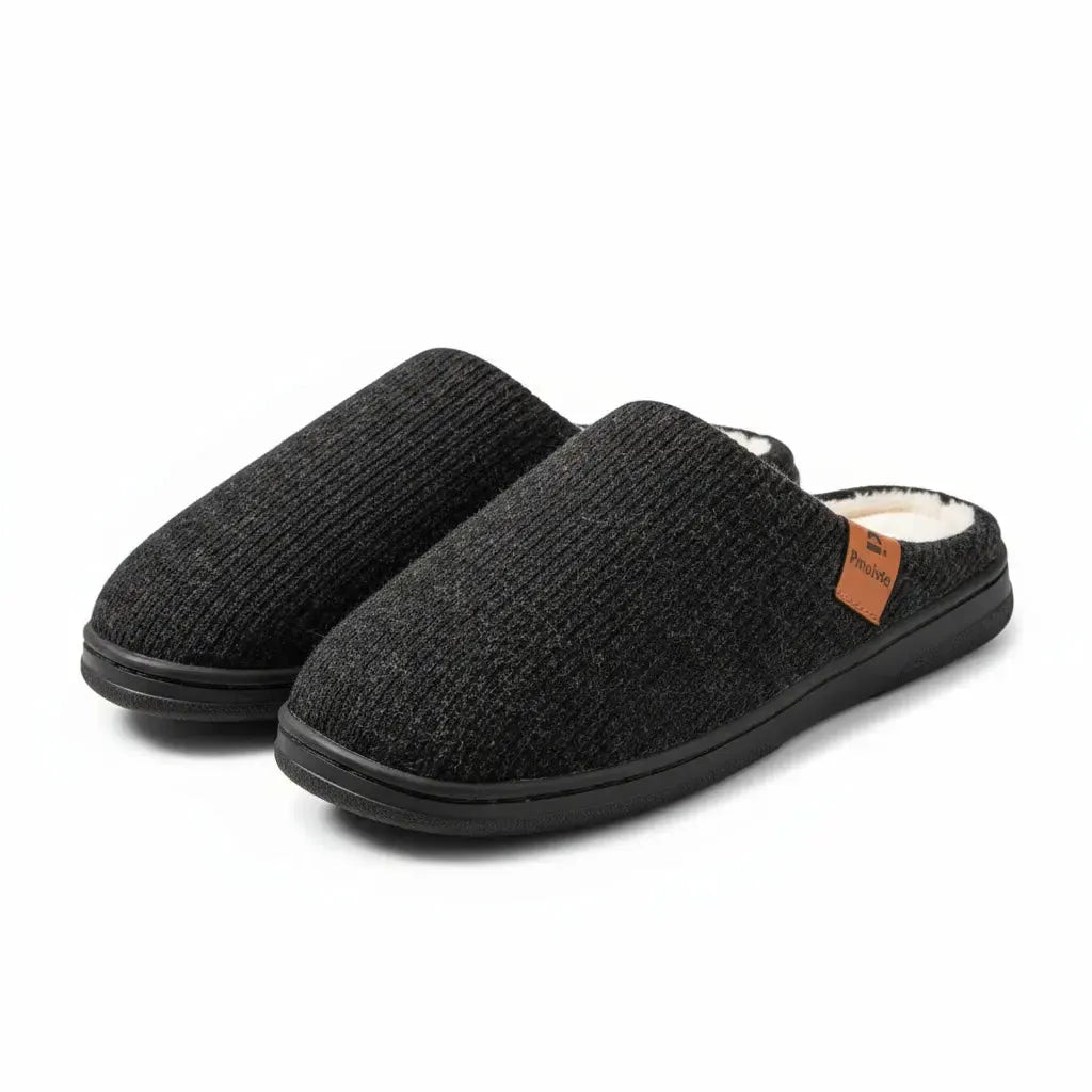 Chaussons à Mémoire de Forme Homme - Pmoiste Calmo