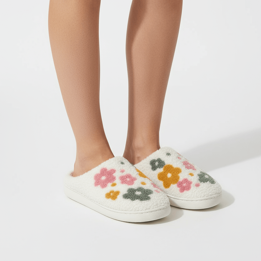 Chaussons Confort Calmero – Fleurs