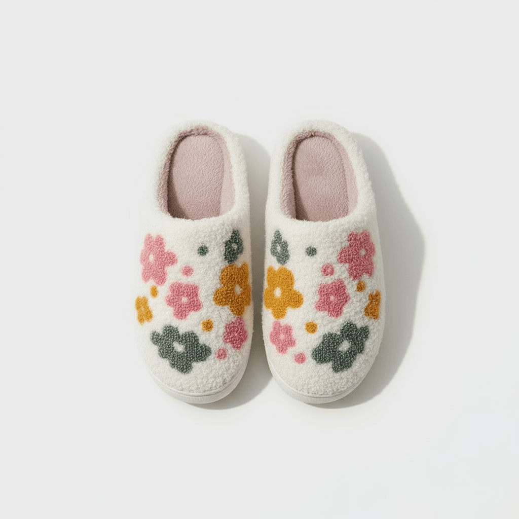 Chaussons Confort Calmero – Fleurs