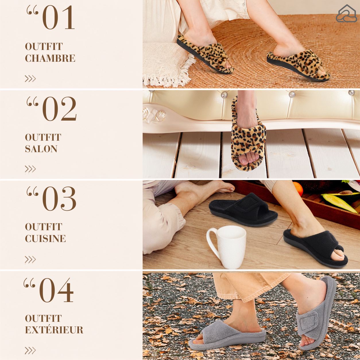 Chaussons à confort Orthopédique - Orthomova